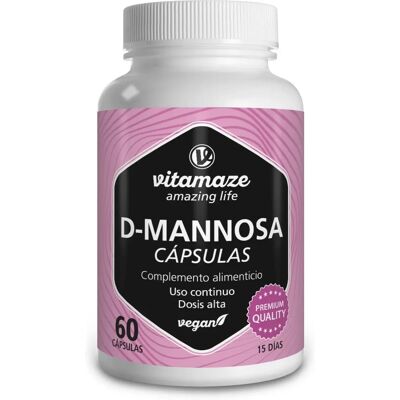 Vitamaze GmbH Capsule di D-Mannosio ad Alta Dose Vegano - Integratore Alimentare Vitamaze GmbH Capsule di D-Mannosio ad Alta Dose Vegano - Integratore Alimentare