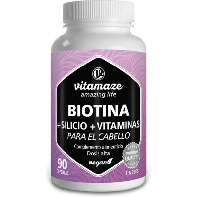 Vitamaze GmbH BIOTIN HAAR Vitamine Komplex hochdos.+Silizium Kps 90 St Vitamaze GmbH BIOTIN HAAR Vitamine Komplex hochdos.+Silizium Kps 90 St