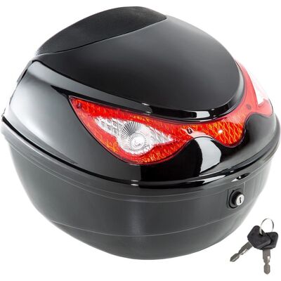Tectake Motorrad-Topcase - 22L Schwarze Sicherheit Tectake Motorrad-Topcase - 22L Schwarze Sicherheit