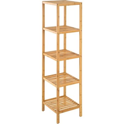 Étagère de Salle de Bain en Bambou Tectake 33x33x147cm - Marron - Publicité Étagère de Salle de Bain en Bambou Tectake 33x33x147cm - Marron - Publicité