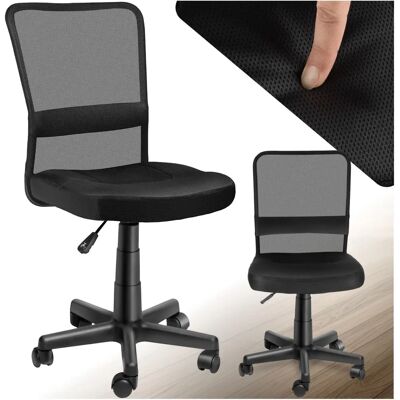 Černá kancelářská židle Tectake - Ergonomické otočné křeslo - Kancelářský nábytek Černá kancelářská židle Tectake - Ergonomické otočné křeslo - Kancelářský nábytek