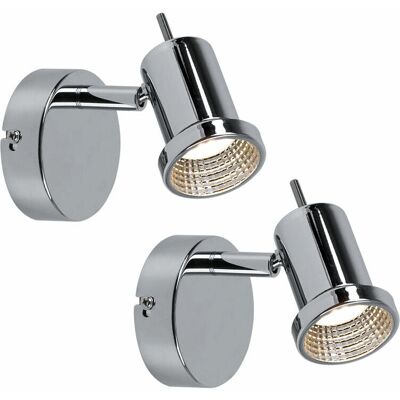 ETC-SHOP Chrome verstellbare LED-Wandleuchte - Wandlampe ETC-SHOP Chrome verstellbare LED-Wandleuchte - Wandlampe