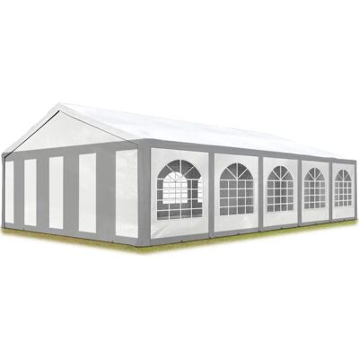 Toolport 5x10m Párty Stan - Nepromokavý - Šedobílé Toolport 5x10m Párty Stan - Nepromokavý - Šedobílé