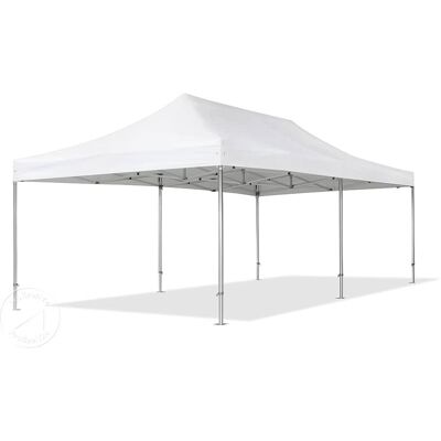 Toolport 4x8m PES 800 Pop Up Gazebo PROFESSIONAL Aluminium 50 mm, inkl. sidor, vit Toolport 4x8m PES 800 Pop Up Gazebo PROFESSIONAL Aluminium 50 mm, inkl. sidor, vit