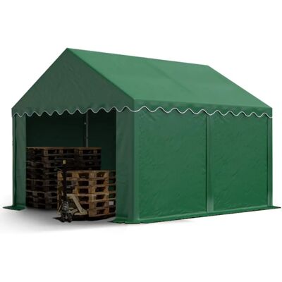Tenda di stoccaggio 3x4m TOOLPORT - Impermeabile, Verde scuro Tenda di stoccaggio 3x4m TOOLPORT - Impermeabile, Verde scuro