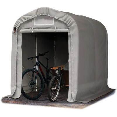 Toolport 1,6x2,4m draagbare garage - Carport tent / Draagbare garage, PVC 800, grijs Toolport 1,6x2,4m draagbare garage - Carport tent / Draagbare garage, PVC 800, grijs