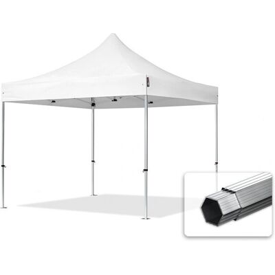 Toolport 3x3m PVC 850 Pop-up Sadevesikatos - Ammattilainen, Valkoinen, Alumiini Toolport 3x3m PVC 850 Pop-up Sadevesikatos - Ammattilainen, Valkoinen, Alumiini