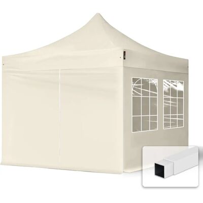 Toolport 3x3m PES 700 Pavilhão dobrável - Aço 30 mm - impermeável - com paredes laterais Toolport 3x3m PES 700 Pavilhão dobrável - Aço 30 mm - impermeável - com paredes laterais