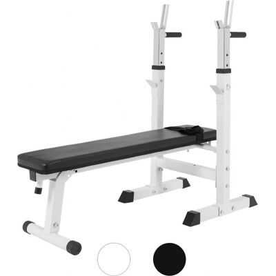 Justerbar träningsbänk Gorilla Sports - Vägtåll upp till 200kg - Fällbar Justerbar träningsbänk Gorilla Sports - Vägtåll upp till 200kg - Fällbar