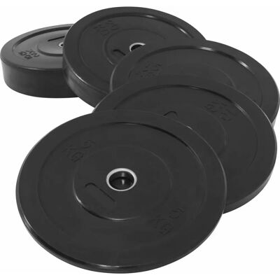 Gorilla Sports Olympiska Viktplattor - Svart - 51mm Gorilla Sports Olympiska Viktplattor - Svart - 51mm