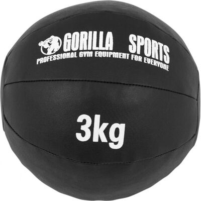 Gorilla Sports Model 100783-00019-0008 - Piłka medyczna 3kg Gorilla Sports Model 100783-00019-0008 - Piłka medyczna 3kg