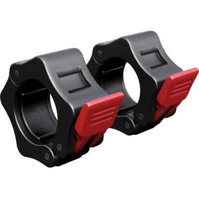 Gorilla Sports Gewichtssicherungen - Schnellverschluss 30mm - Schwarz/Rot Gorilla Sports Gewichtssicherungen - Schnellverschluss 30mm - Schwarz/Rot