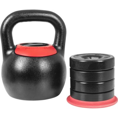Gorilla Sports justerbar kettlebell - 8-24kg - Svart Gorilla Sports justerbar kettlebell - 8-24kg - Svart