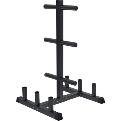 Gorilla Sports stålviktskivstångsställ - För olympiska stänger & skivor - 300kg Gorilla Sports stålviktskivstångsställ - För olympiska stänger & skivor - 300kg