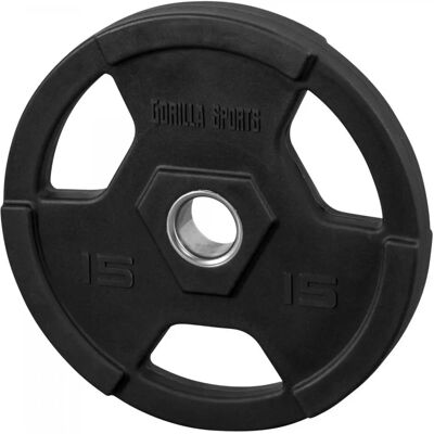Gorilla Sports Olympiska Viktplattor - Trigrip 51mm - 1,25-25kg Gorilla Sports Olympiska Viktplattor - Trigrip 51mm - 1,25-25kg