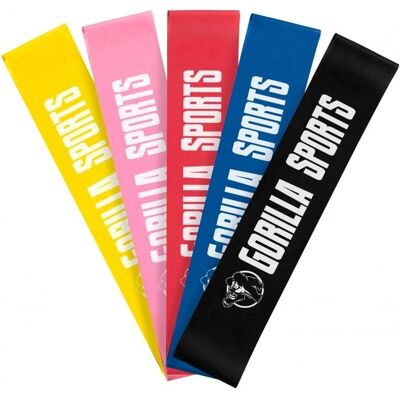 Gorilla Sports Vastuskuminauha - Sininen - 50cm - Vastuskuminauhat Gorilla Sports Vastuskuminauha - Sininen - 50cm - Vastuskuminauhat