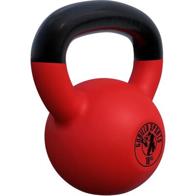 Gorilla Sports - Vinyl Kettlebell 18kg - Fitnessutrustning Gorilla Sports - Vinyl Kettlebell 18kg - Fitnessutrustning