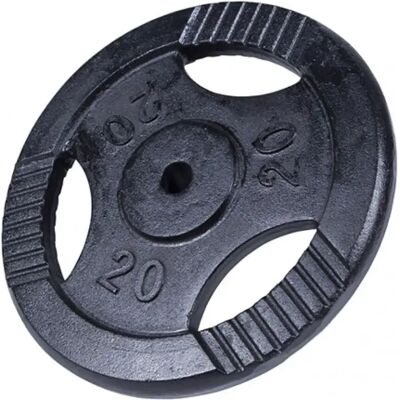 Gorilla Sports - TRIGRIP Vektskiva - 0,5-20kg - Svart Gorilla Sports - TRIGRIP Vektskiva - 0,5-20kg - Svart