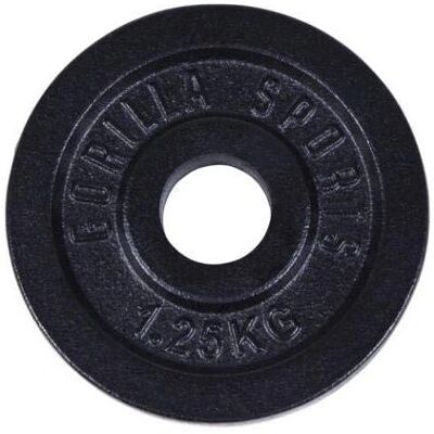 Disques de Poids Iron Black de Gorilla Sports - 0,5kg-30kg - Publicité Disques de Poids Iron Black de Gorilla Sports - 0,5kg-30kg - Publicité