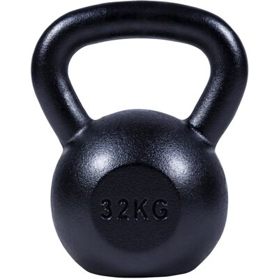 Gorilla Sports Massive BLACK Kettlebell - 4-32kg Gorilla Sports Massive BLACK Kettlebell - 4-32kg