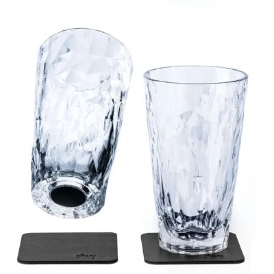 Silwy Magnetiske Plastglass - 300ml - Klar - Cocktail Silwy Magnetiske Plastglass - 300ml - Klar - Cocktail