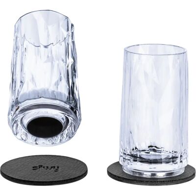Silwy Magnetiske Shotglass Sett - 4 cl - 2 stk Silwy Magnetiske Shotglass Sett - 4 cl - 2 stk