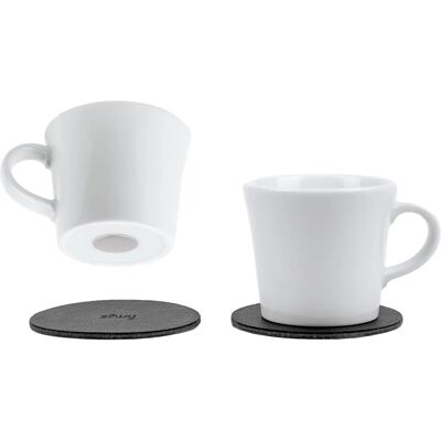 Silwy Hvite Magnetiske Espresso-kopper - Kopper Silwy Hvite Magnetiske Espresso-kopper - Kopper