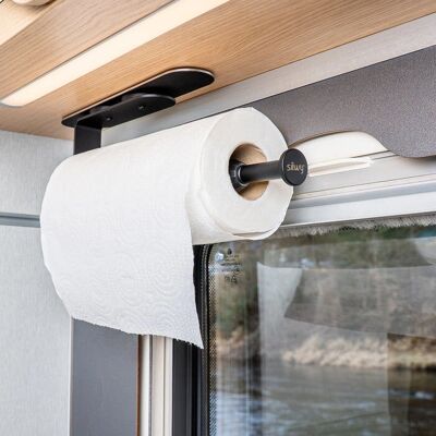 Silwy - KRH-B-L - Schwarz - Wandmontiert - Küchenrollenhalter Silwy - KRH-B-L - Schwarz - Wandmontiert - Küchenrollenhalter