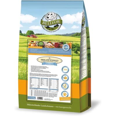 Bezglutenowe suche jedzenie z kurczakiem dla szczeniąt i młodych psów - 7,5 kg Bellfor Bezglutenowe suche jedzenie z kurczakiem dla szczeniąt i młodych psów - 7,5 kg Bellfor