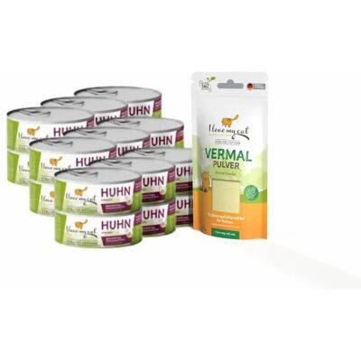 I love my cat Economy-Set mit Vermal Pulver - Katzennahrung I love my cat Economy-Set mit Vermal Pulver - Katzennahrung