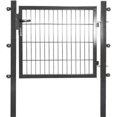 PEDDY SHIELD Gartentor - UV-beständiger Stahlzaun - 100x80 cm PEDDY SHIELD Gartentor - UV-beständiger Stahlzaun - 100x80 cm