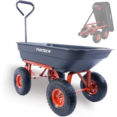 Fuxtec Garden Tipper Cart - Durable Steel Frame - 300kg Load Fuxtec Garden Tipper Cart - Durable Steel Frame - 300kg Load