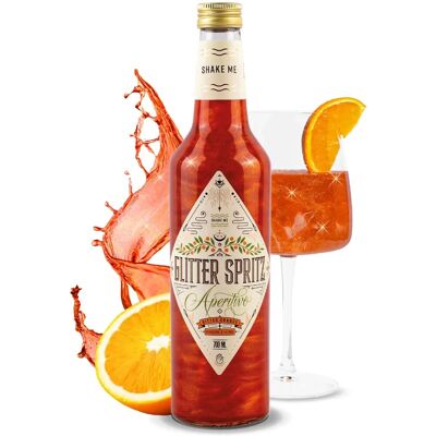Glitter Spritz Bitter Orange - Aperitif étincelant - Publicité Glitter Spritz Bitter Orange - Aperitif étincelant - Publicité