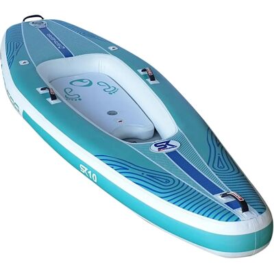 Spinera 2022 Sk 10'0 Aufblasbares SUP Kajak - Blau-Grün/Weiß - 1 Person Spinera 2022 Sk 10'0 Aufblasbares SUP Kajak - Blau-Grün/Weiß - 1 Person