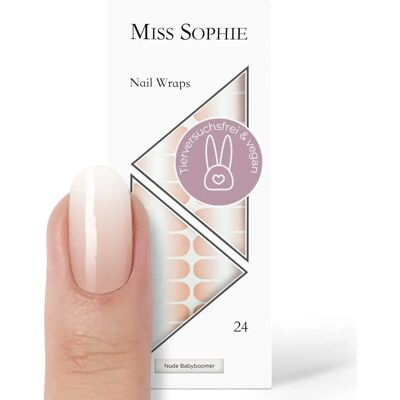 Miss Sophie Nudet Babyboomer Nagelfolie - Nageltrend Miss Sophie Nudet Babyboomer Nagelfolie - Nageltrend
