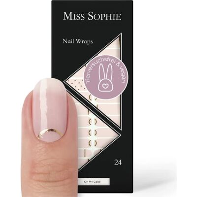 Miss Sophie Feuille pour ongles Or Rose - Accessoire Nail Art - Publicité Miss Sophie Feuille pour ongles Or Rose - Accessoire Nail Art - Publicité