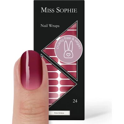 Miss Sophie Autocollants Ongles Ombre Rose - Décorations pour Ongles - Publicité Miss Sophie Autocollants Ongles Ombre Rose - Décorations pour Ongles - Publicité