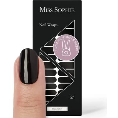Miss Sophie Black Velvet Nagelfolie - Nagelaccessoire Miss Sophie Black Velvet Nagelfolie - Nagelaccessoire