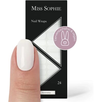 Miss Sophie Marshmallow Nagelstrips - Nageltype Miss Sophie Marshmallow Nagelstrips - Nageltype
