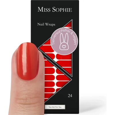 Miss Sophie Zomerse Rode Nagelfolie - Nagelfolie Miss Sophie Zomerse Rode Nagelfolie - Nagelfolie