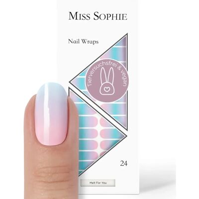 Miss Sophie Melt for You Nagellakfolie - 24 stuks - Romantisch Rood Miss Sophie Melt for You Nagellakfolie - 24 stuks - Romantisch Rood