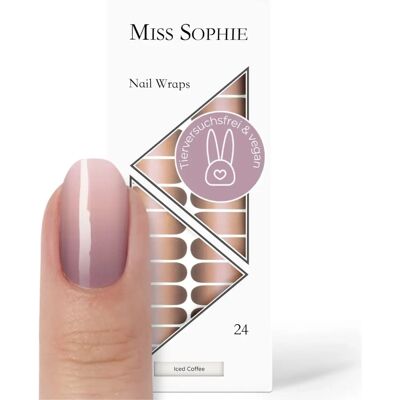 Miss Sophie Iced Coffee Nagel Wraps - Zomerse Elegante Nagelkunst Miss Sophie Iced Coffee Nagel Wraps - Zomerse Elegante Nagelkunst