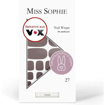 Miss Sophie Cocoa Pedicure Wrap - Nagel Folie Miss Sophie Cocoa Pedicure Wrap - Nagel Folie
