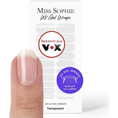 Miss Sophie - Nail Film - Transparant - UV - Nail Foil Miss Sophie - Nail Film - Transparant - UV - Nail Foil
