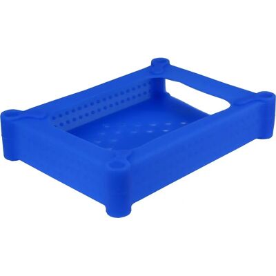 Inter-Tech 88885385 Storage Drive Case Silicone Blue - Storage Drive Case Inter-Tech 88885385 Storage Drive Case Silicone Blue - Storage Drive Case