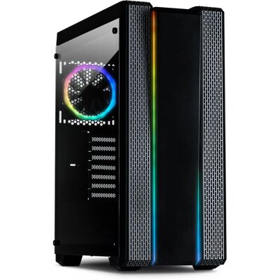 Inter-Tech S-3901 Impulse Black RGB Gaming Tower - Computer Tower Inter-Tech S-3901 Impulse Black RGB Gaming Tower - Computer Tower