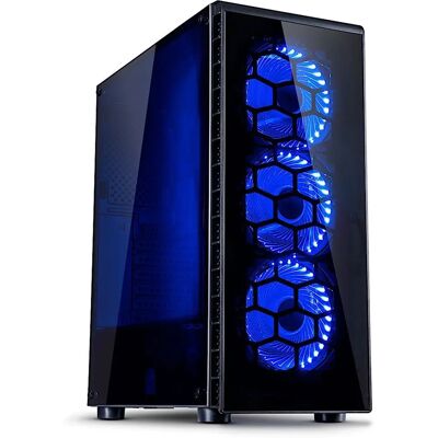 Case PC Inter-Tech CXC2 Torre Nera - ATX, Finestra laterale Case PC Inter-Tech CXC2 Torre Nera - ATX, Finestra laterale