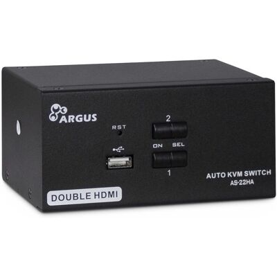 Inter-Tech AS-22HA HDMI KVM Switch - 2 Ports - Schwarz Inter-Tech AS-22HA HDMI KVM Switch - 2 Ports - Schwarz