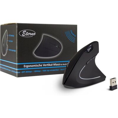 Mouse ambidestro wireless Inter-Tech KM-206R - 1600 DPI Mouse ambidestro wireless Inter-Tech KM-206R - 1600 DPI
