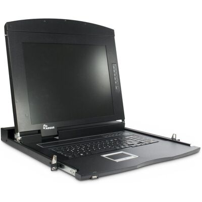 Console rack Inter-Tech AS-7104 DLS - 17" LED, 1280x1024, Acier, Noir Console rack Inter-Tech AS-7104 DLS - 17" LED, 1280x1024, Acier, Noir